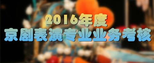 干屄免费在线观看视频国家京剧院2016年度京剧表演专业业务考...